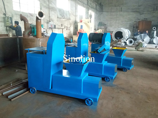 Good quality screw propeller rice husk briquette machine hollow bar machine