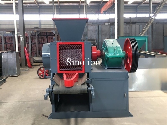 Double roller high pressure high strength iron oxide briquettes making machine+8618992709063