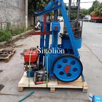 Mobile diesel type honeycomb BBQ coal charcoal ball press punching briquette machine