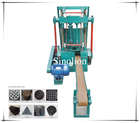 Hexagonal shape charcoal coal briquettes BBQ press making machine