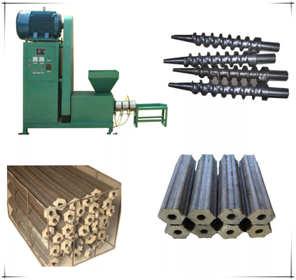 New type wood bamboo coconut shell electric sawdust charcoal briquette making machine