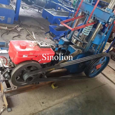 Diesel engine honeycomb press hexagon charcoal coal briquettes machine