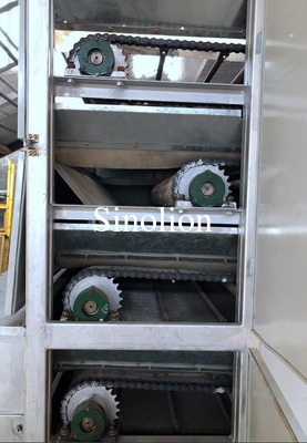2022 Newest technology coal charcoal briquette line drying chain plate conveyor dryer