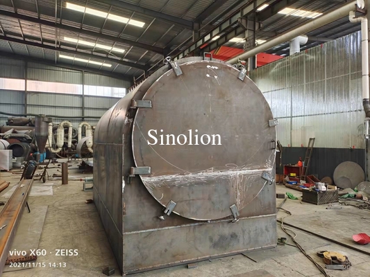 Peanut hull, sawdust, corn stalk, tree branches, rice hull, bamboo horizontal continuous carbonizing furnace