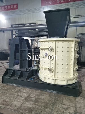 Limestone pebble stone rock vertical combination crusher factory price