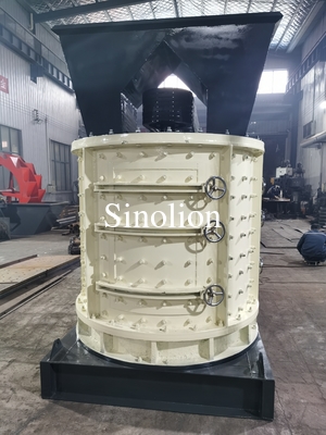 Limestone pebble stone rock vertical combination crusher factory price