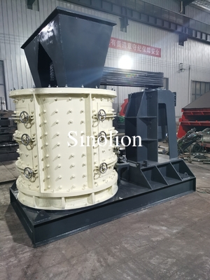 Limestone pebble stone rock vertical combination crusher factory price