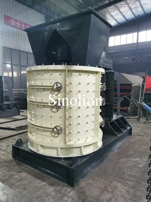 Limestone pebble stone rock vertical combination crusher factory price