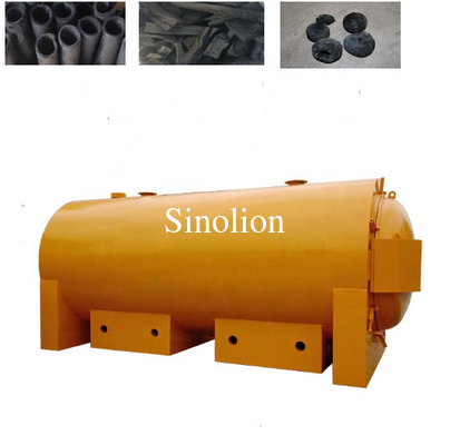 Factory smoke purification system bamboo coconut shell charcoal horizontal airflow carbonization furnace factory price