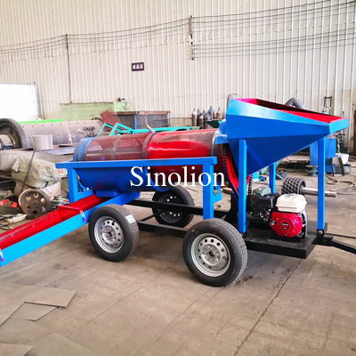 Diesel type small capacity  gold diamond  gravity separator trommel washing machinery equipment