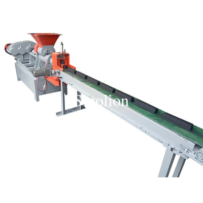 High capacity coconut shell charcoal extruder rod stick briquette making machine